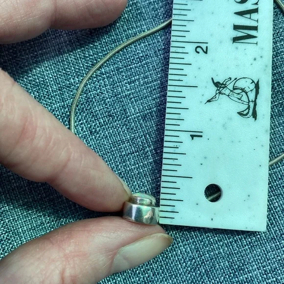 Sterling Silver Necklace and Opal Teardrop Pendant - Picture 15 of 17